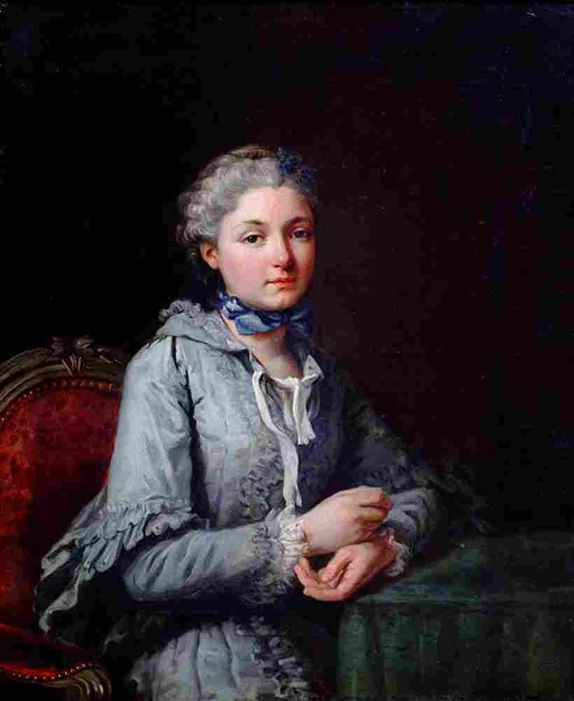 van loo Portrait of Innocent Rosnyvinen Worst Guillemette Art A4 Photo Print