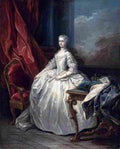 van loo Queen Marie Leczinska Art A4 Photo Print