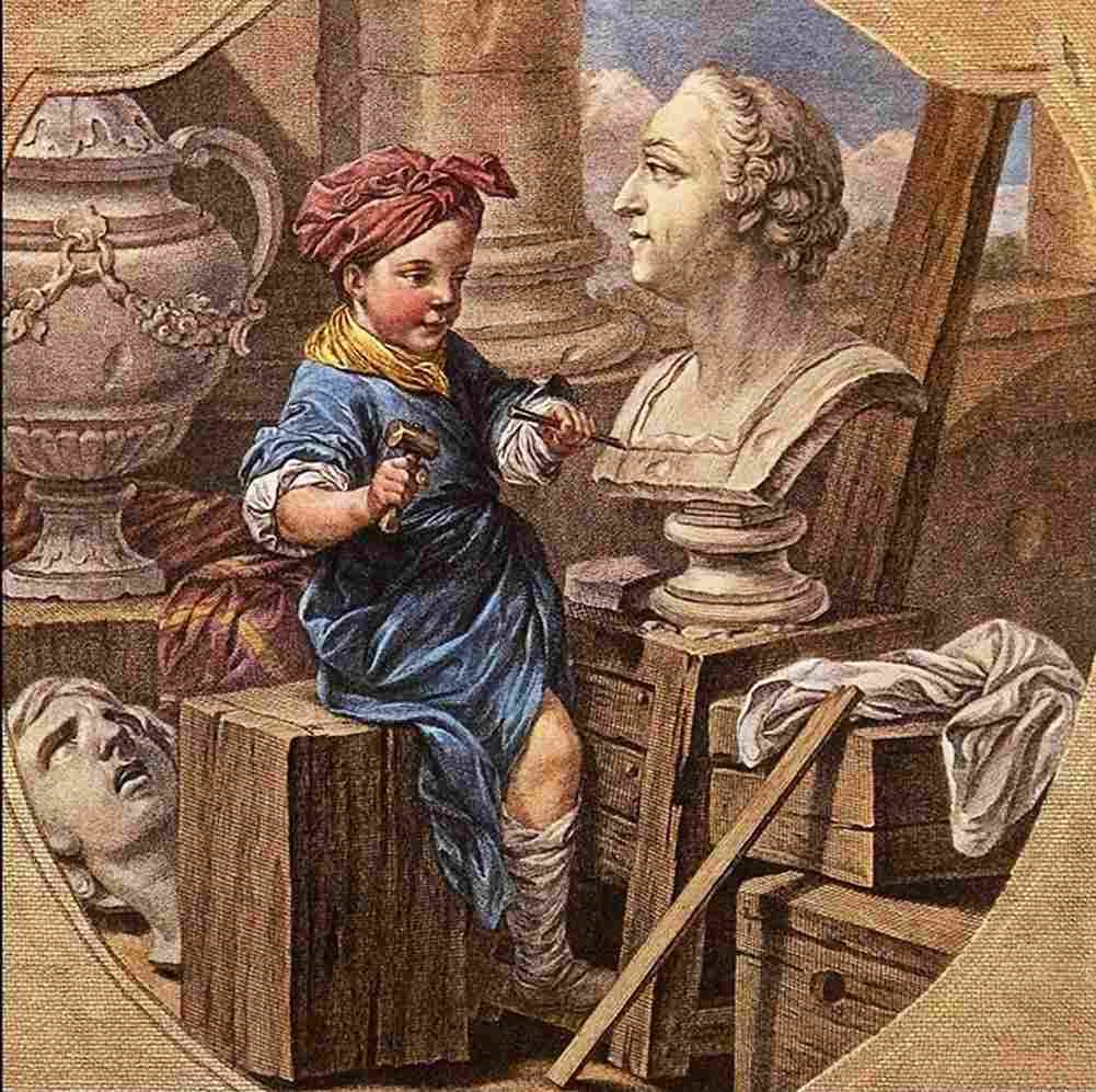 van loo Sculpture Two Art A4 Photo Print