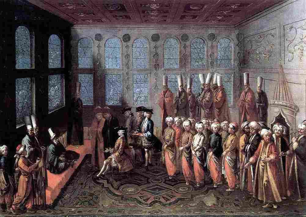 van loo The Concert of the Sultan Art A4 Photo Print