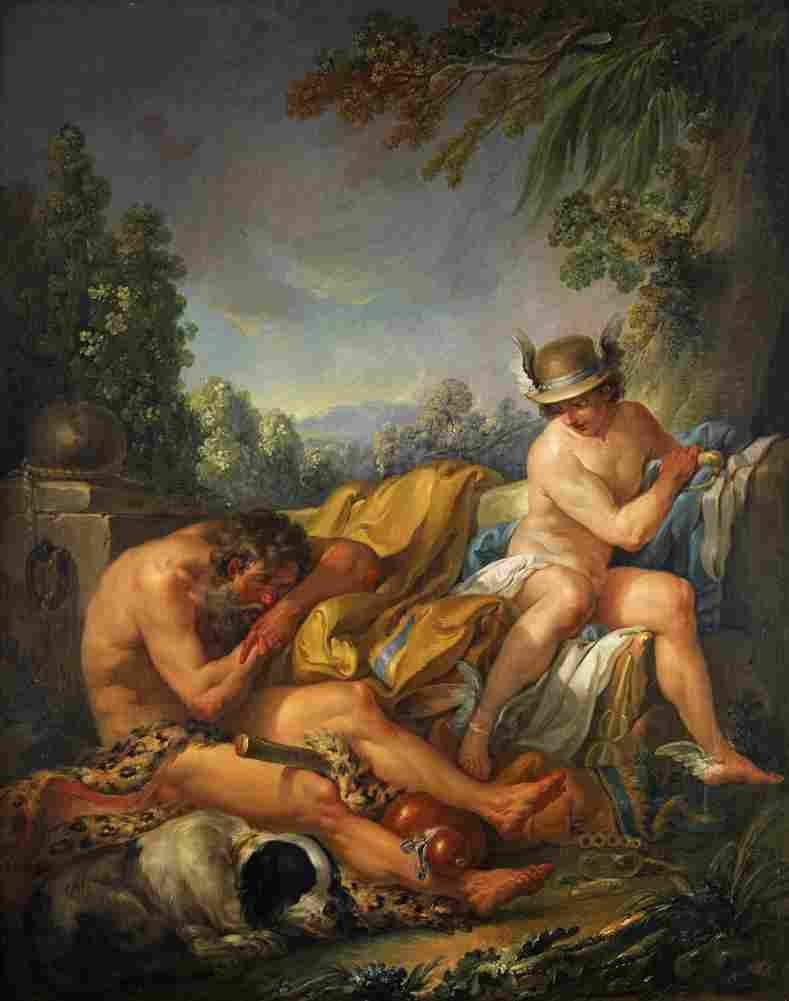 van loo mercury and argus Art A4 Photo Print