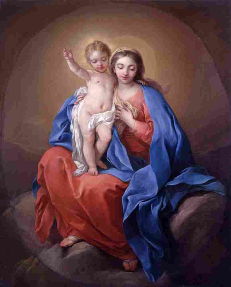 van loo the virgin Art A4 Photo Print