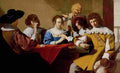van oost An Interior With Soldiers Drinking And Smoking Art A4 Photo Print