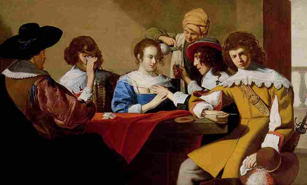 van oost An Interior With Soldiers Drinking And Smoking Art A4 Photo Print