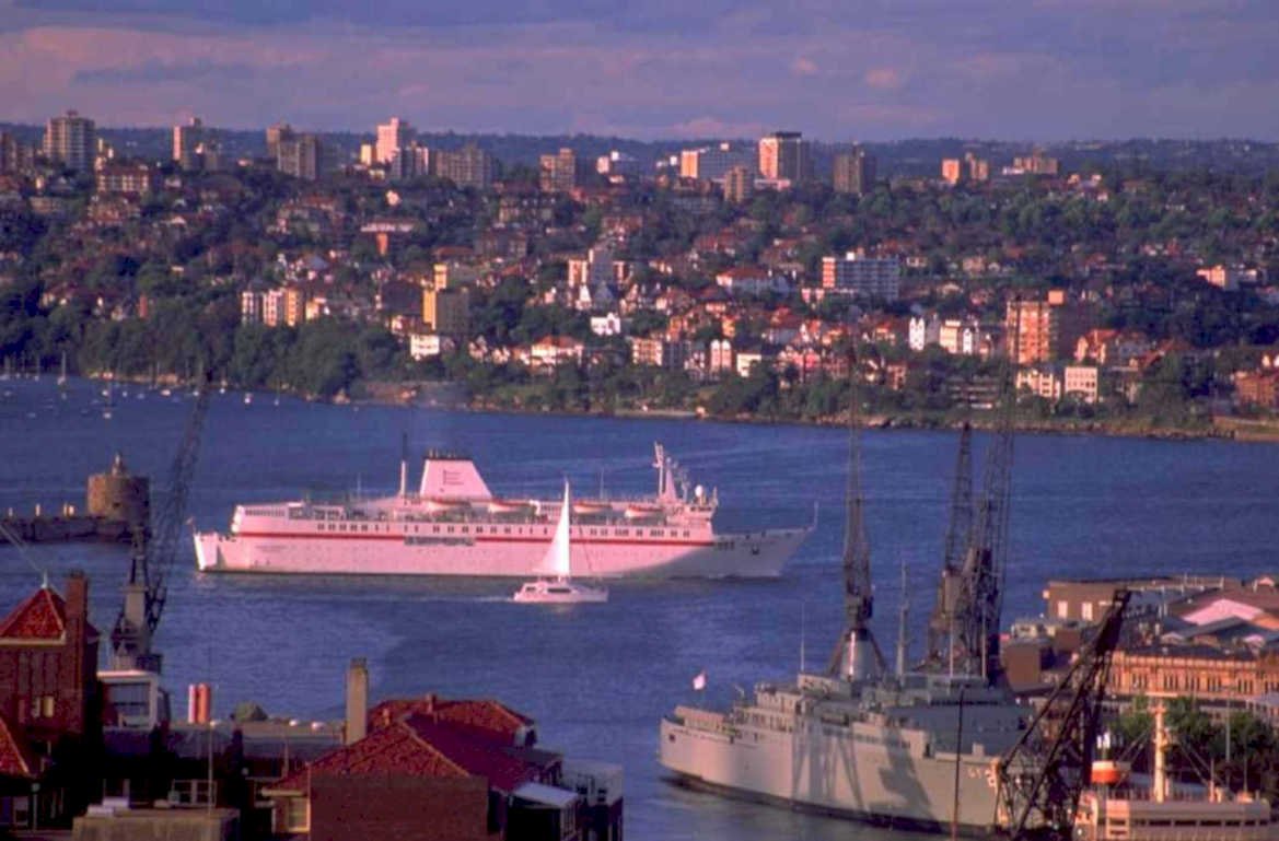 vancouver ferry cranes 1980s 1990s A4 Photo Print