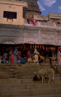 varanasi ghats temple 1980s 1990s A4 Photo Print