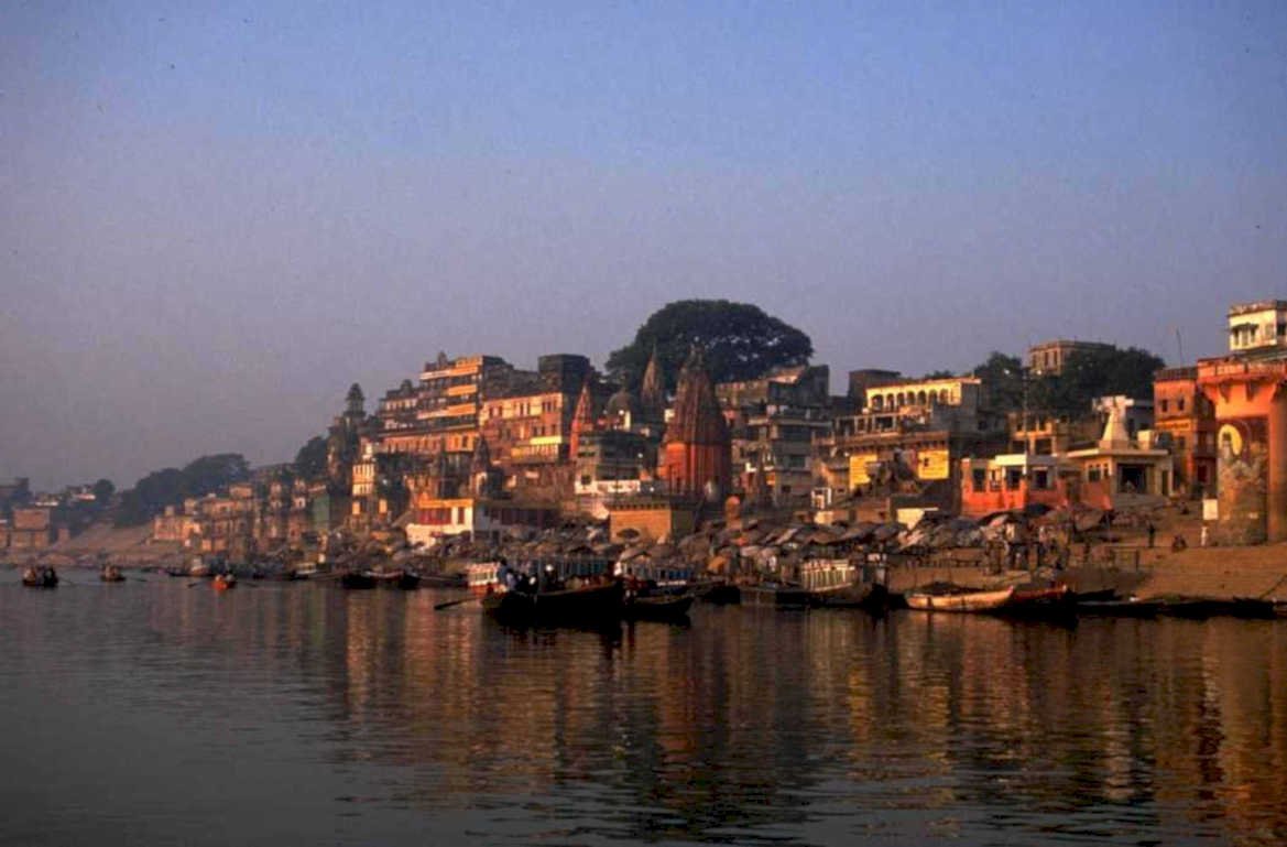 varanasi sunrise ganges 1980s 1990s A4 Photo Print