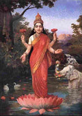 varm Goddess Lakshmi Art A4 Photo Print