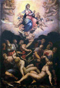 vasari allegory of the immaculate conception Art A4 Photo Print