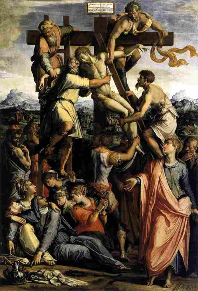 vasari deposition from the cross Art A4 Photo Print