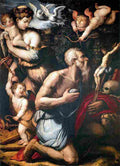 vasari temptations of saint jerome Art A4 Photo Print