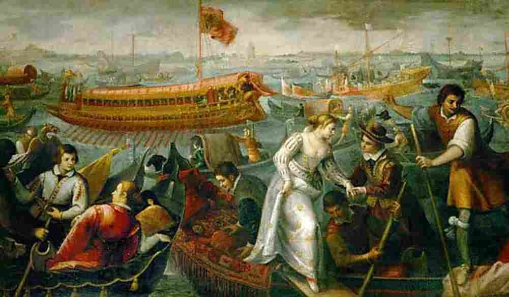 vass Caterina Cornaro s entry into Venice Art A4 Photo Print