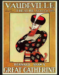 vaudeville bernard shaw great catherine allinson 1915 Advert A4 Photo Print