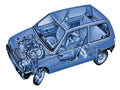 vaz 1111 oka 1989 cutaway A4 Photo Print