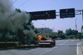 vehicle fire santa 1980s 1990s A4 Photo Print