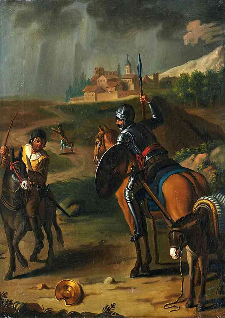velazquez zacarias don quixote finds the basin A4 Photo Print