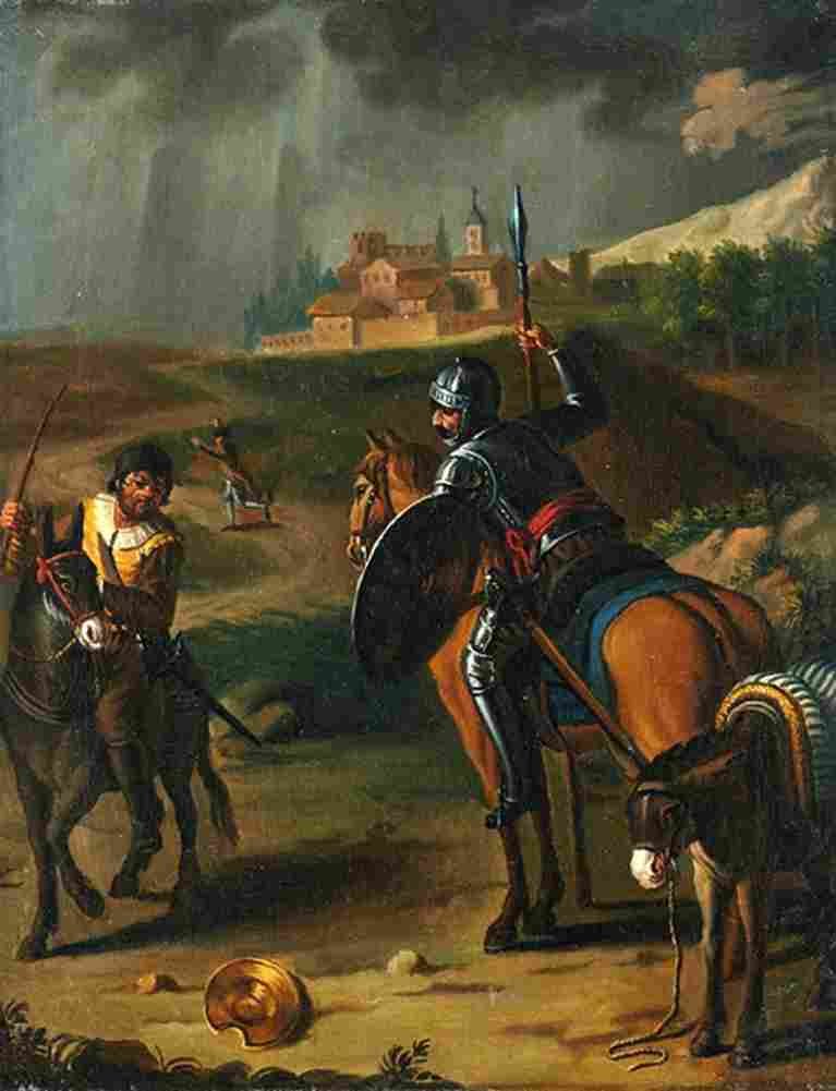 velazquez zacarias don quixote finds the basin Art A4 Photo Print