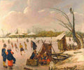 velde esaias ice skaters Art A4 Photo Print