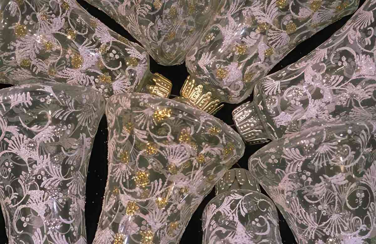 venetian chandelier floraldetail A4 Photo Print