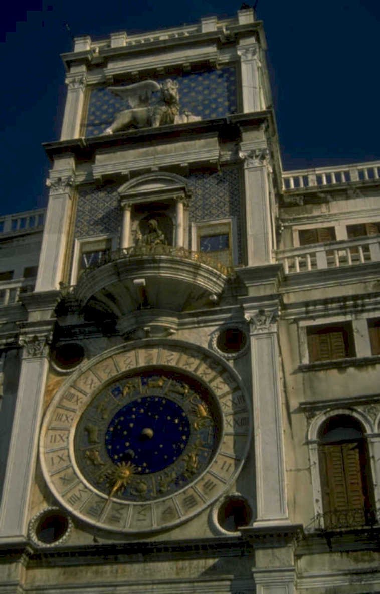 venetian clock tower 1980s 1990s A4 Photo Print