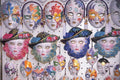 venetian masks ceramic 1980s 1990s A4 Photo Print