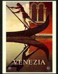 venezia venice italian travel poster 2 Advert A4 Photo Print