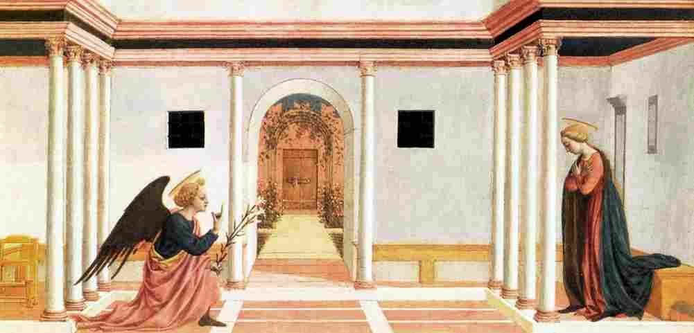 veneziano domenico annunciation Art A4 Photo Print