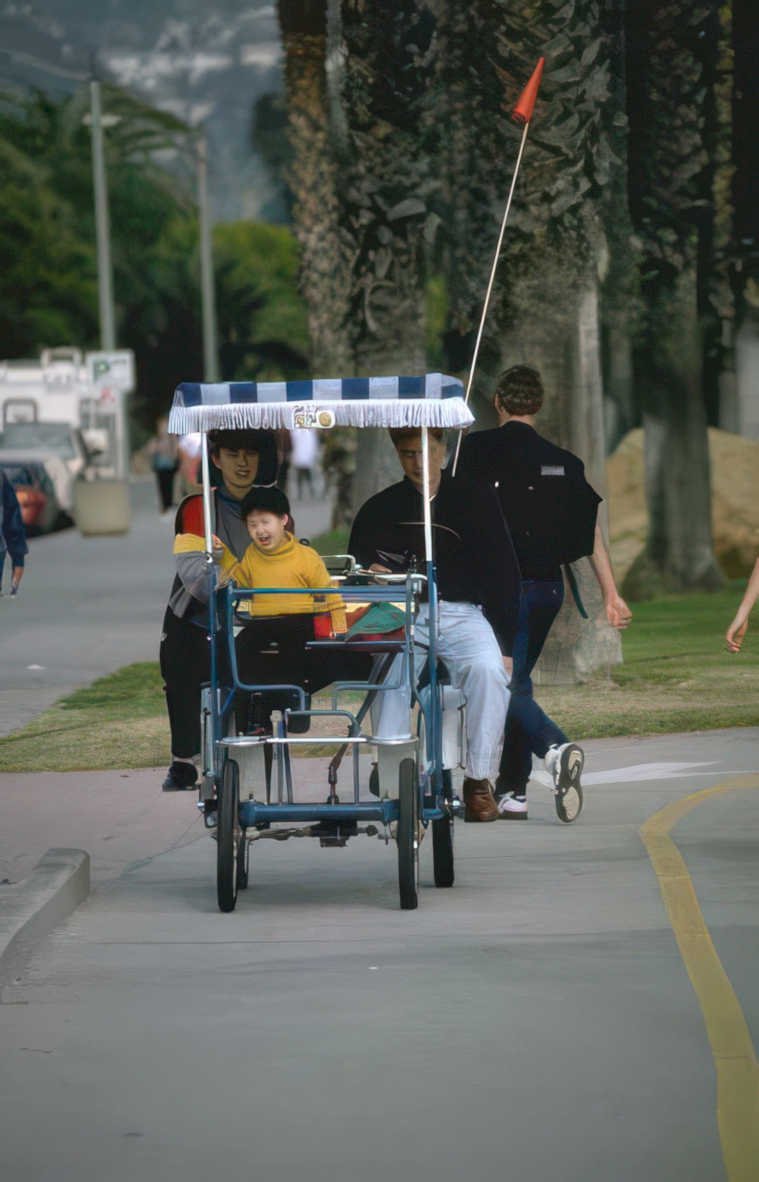 venice pedicab ride Vintage A4 Photo Print