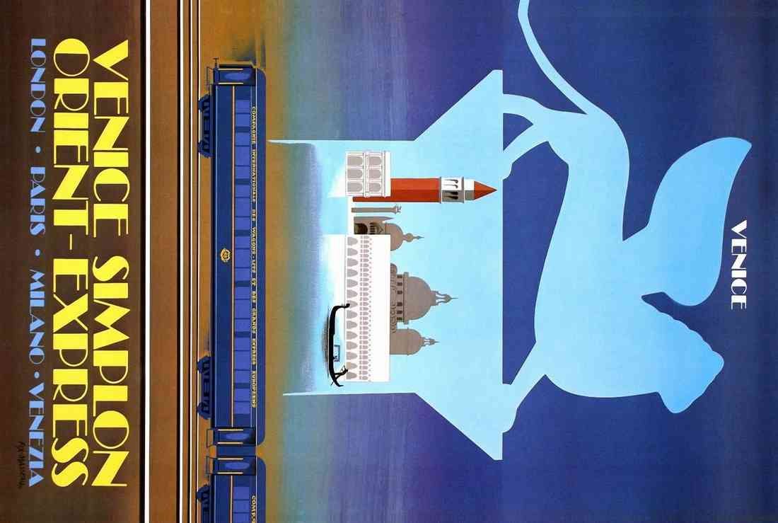 venice to simplon venice fix masseau orient express A4 Photo Print