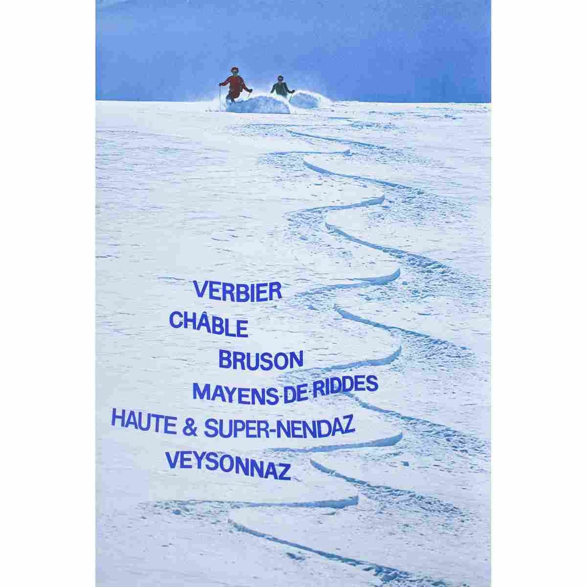 verbier chable bruson vers 1980 2 Advert A4 Photo Print