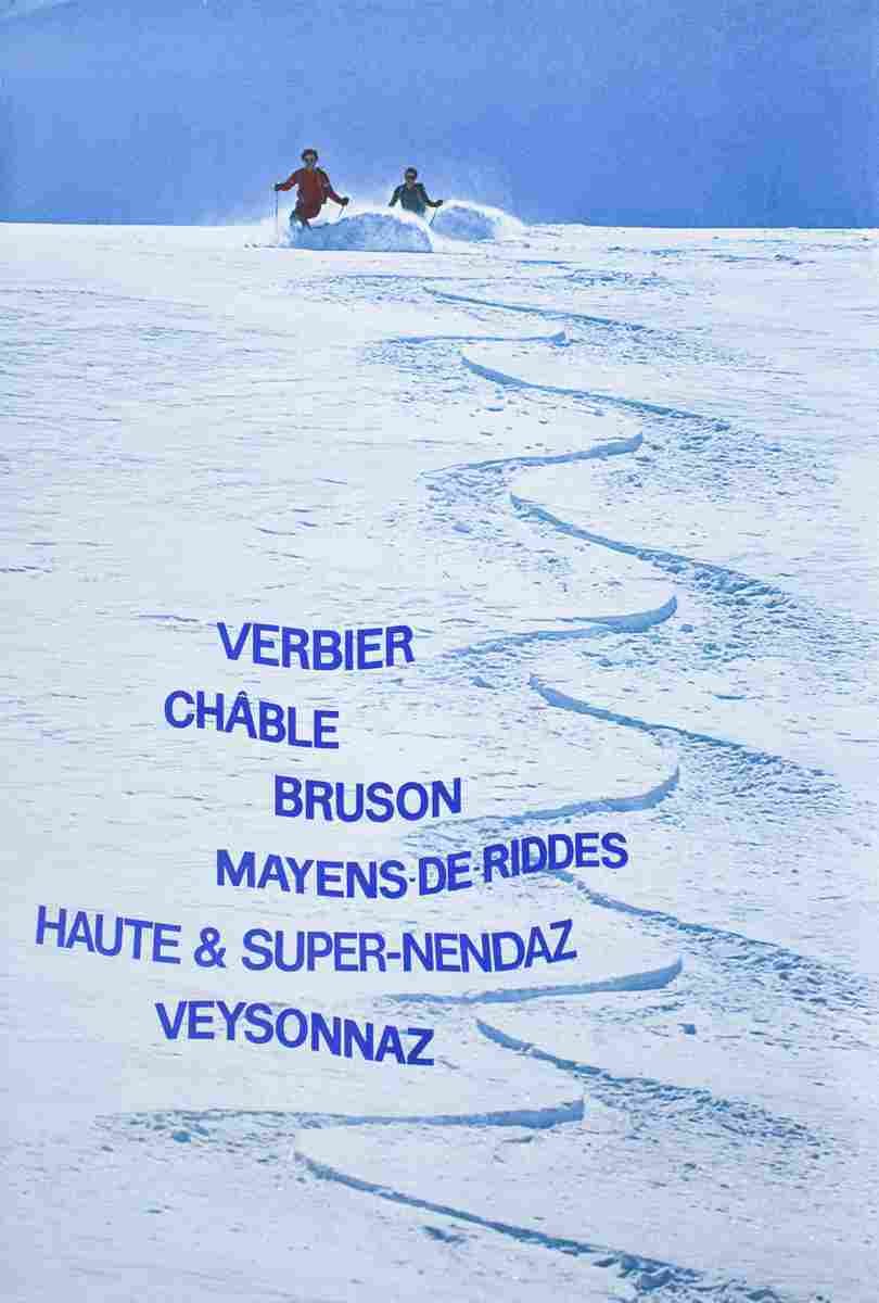verbier chable bruson vers 1980 4 Advert A4 Photo Print
