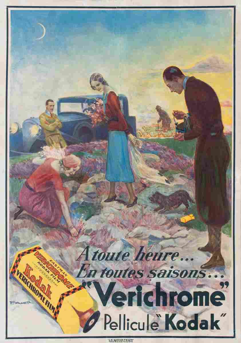 verichrome pellicule kodak f auer 1935 4 Advert A4 Photo Print