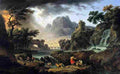 vern Mountain Landscape with Approaching Storm Art A4 Photo Print