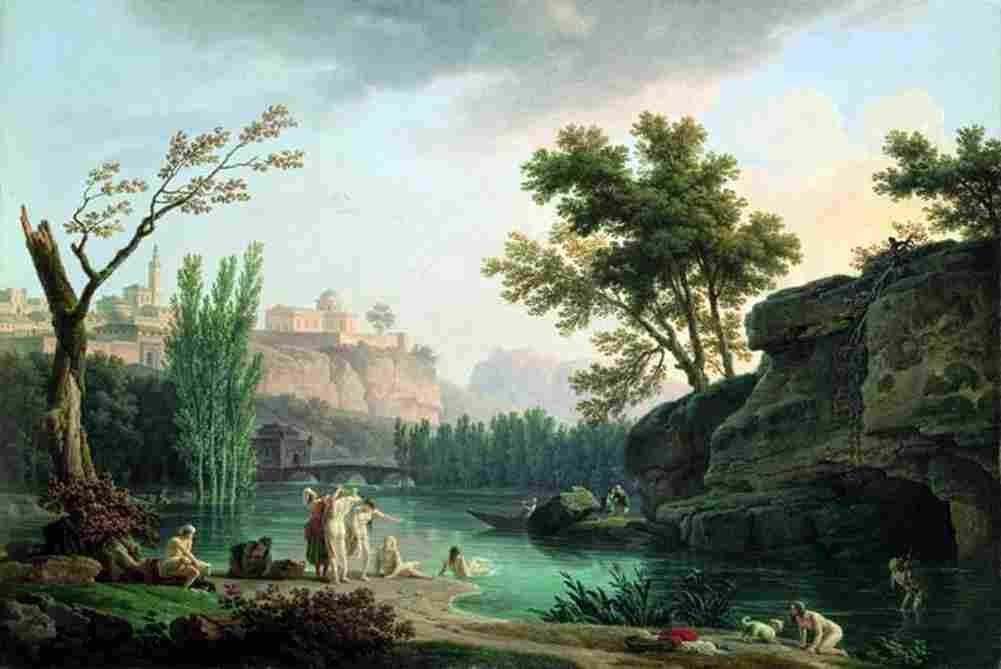 vern Summer Evening Landscape in Italy Art A4 Photo Print