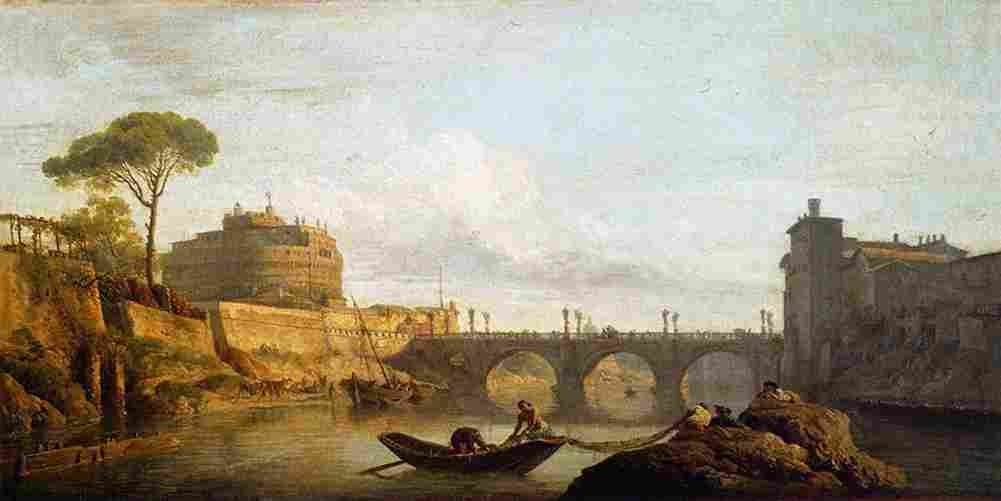 vern The Bridge and the Castel SantAngelo in Rome Art A4 Photo Print