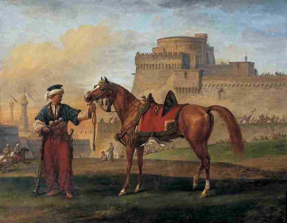 vernet carle a mameluk leading his horse Art A4 Photo Print