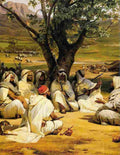 vernet horace arab chieftains in council the negotiator Art A4 Photo Print