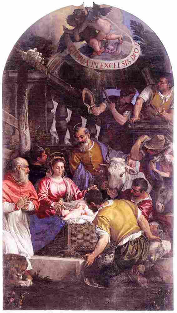 veronese adoration of the shepherds three Art A4 Photo Print