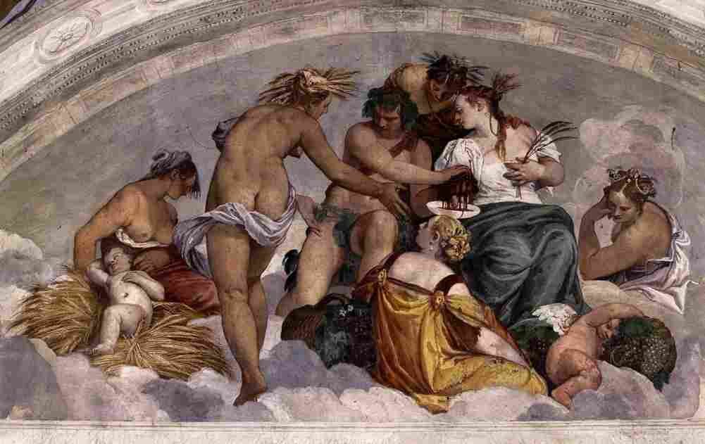 veronese bacchus and ceres Art A4 Photo Print