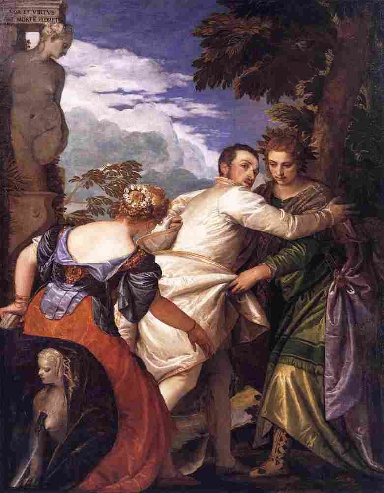 veronese honor et virtus post mortem floret Art A4 Photo Print