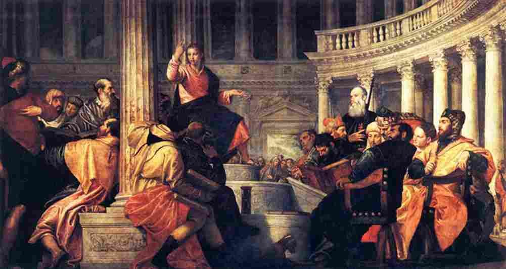veronese jesus among the doctors Art A4 Photo Print