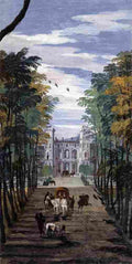 veronese landscape with villa and carriages Art A4 Photo Print