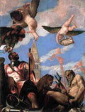 veronese mars and neptune Art A4 Photo Print