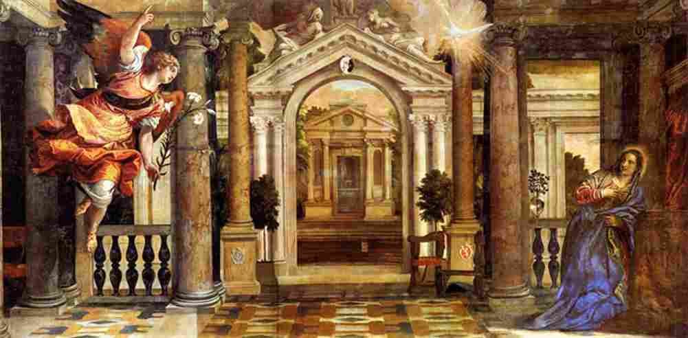 veronese the annunciation Art A4 Photo Print