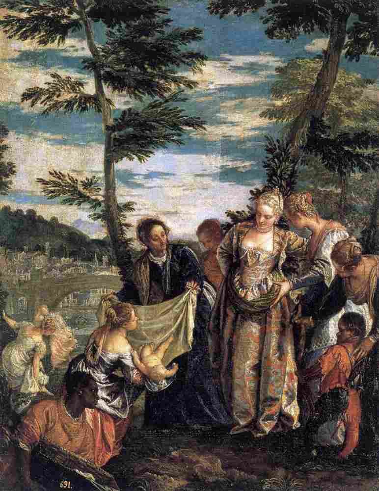 veronese the finding of moses two Art A4 Photo Print
