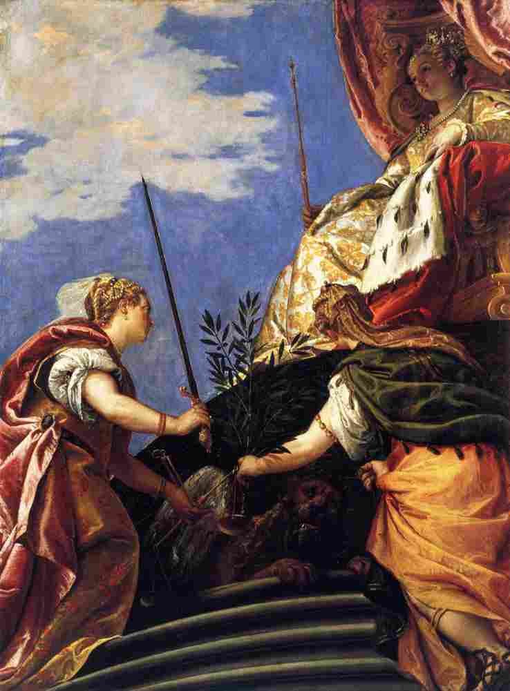 veronese venetia between justitia and pax Art A4 Photo Print