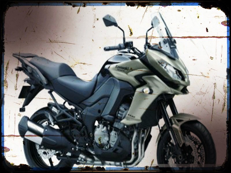versys 1000 1 A4 Photo Print Motorbike Vintage Aged