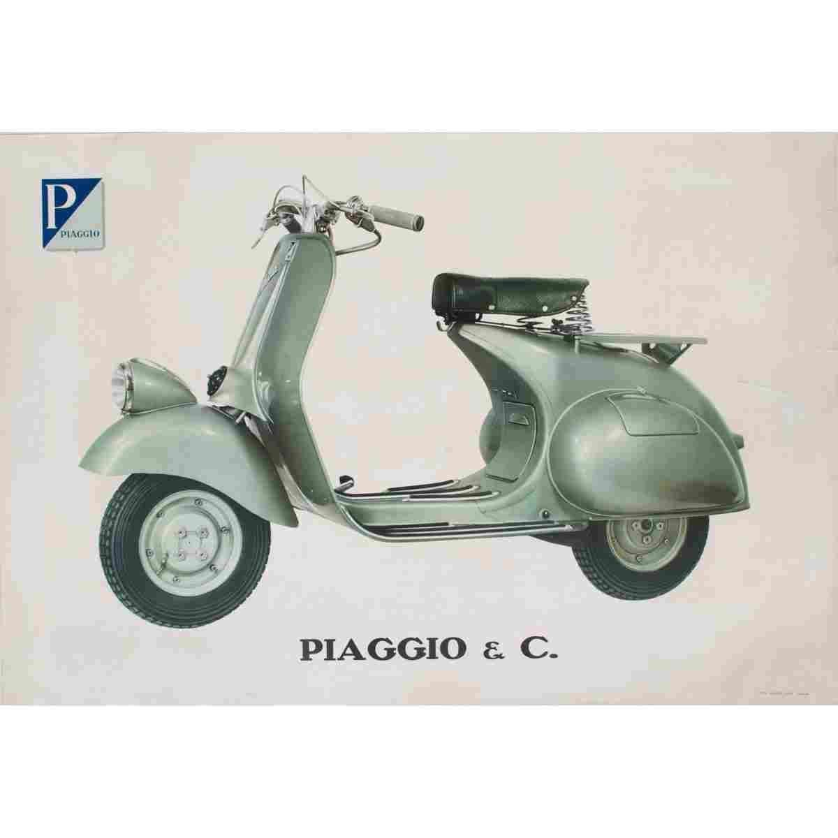 vespa 1948 1950 2 Advert A4 Photo Print
