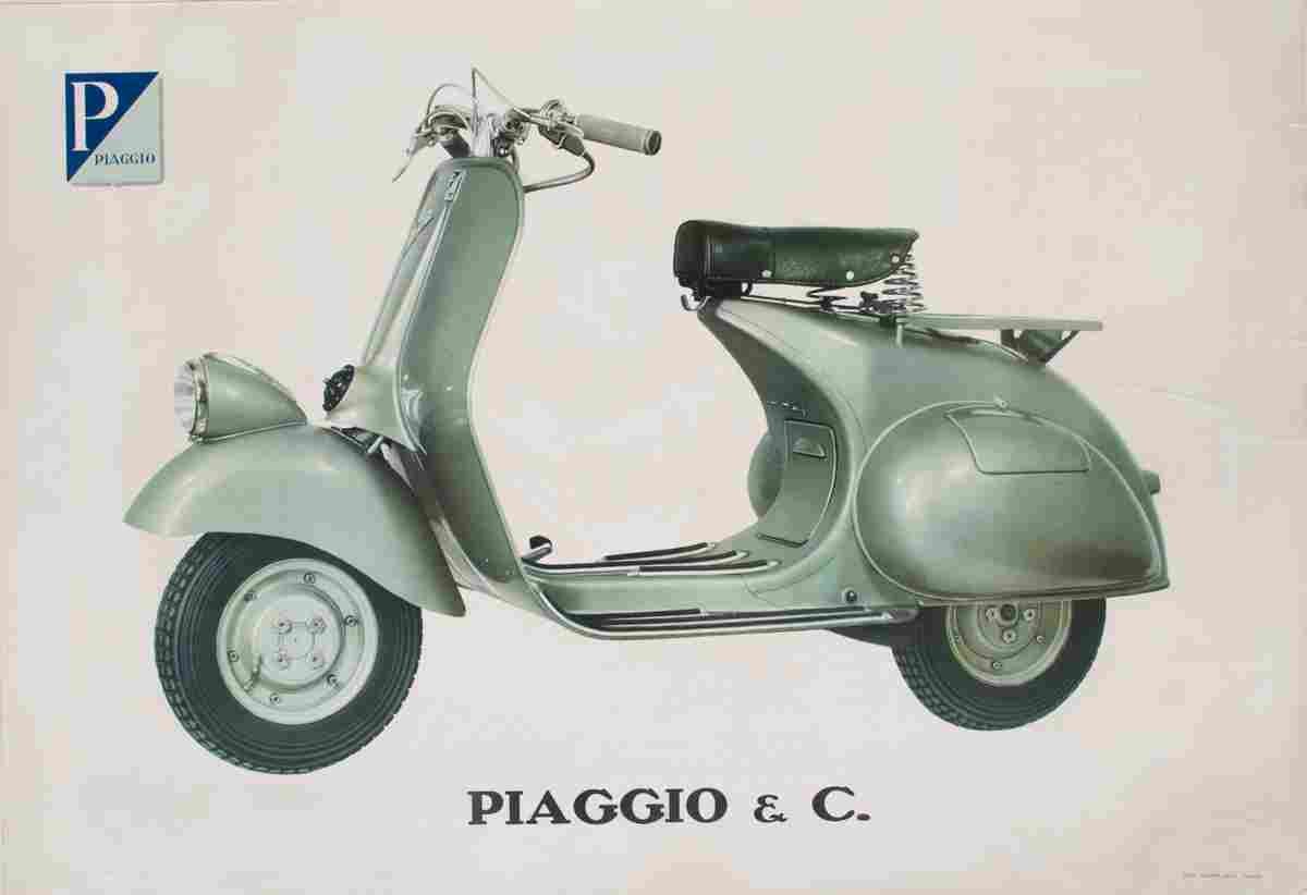 vespa 1948 1950 4 Advert A4 Photo Print