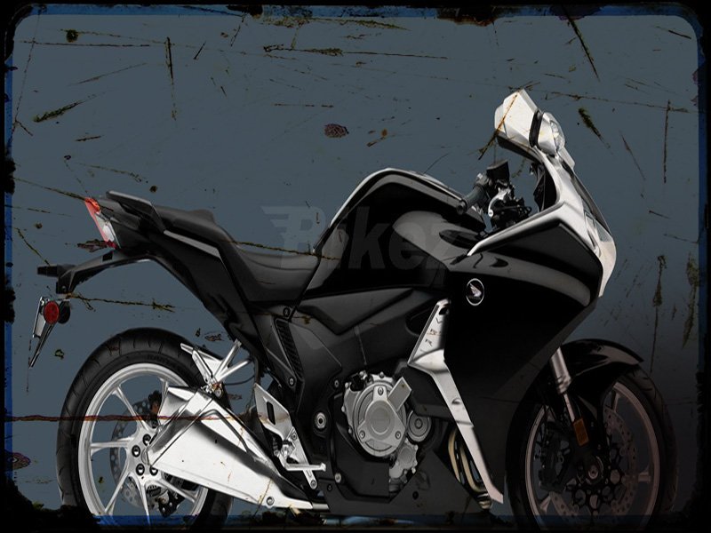 vfr1200f dct Honda A4 Photo Print Motorbike Vintage Aged